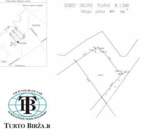 Sklypas Utenoje 0,0851 ha gyvenamosios paskirties (mažaaukščiam - NT Portalas.lt