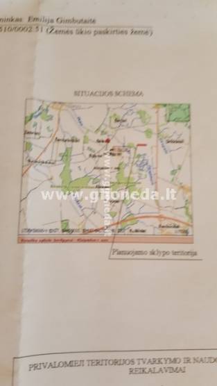 Участок  Parduodamas namų valdos sklypas 9ha, kuris yra pa - NT.ROLTAX.LT