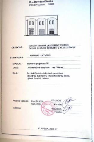Patalpa Klaipedoje Klaipėda, Turgaus 13, Sv. Jono g.Patalpos komerci - NT Portalas.lt